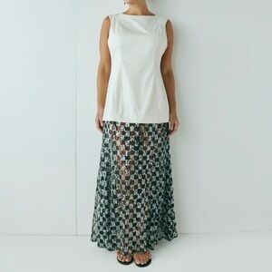 Brand New with Tags VRG GRL Robbie Sequin Maxi Cream Dress Size 14 AU/XL US